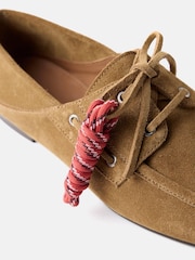 Natural - Mint Velvet Hallie Suede Deck Shoes - Imaginea 3 din 4