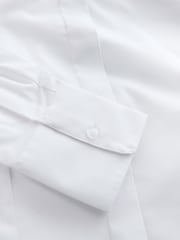 White 2 Pack Fitted Stretch Essential Long Sleeve Shirt - Image 9 of 10