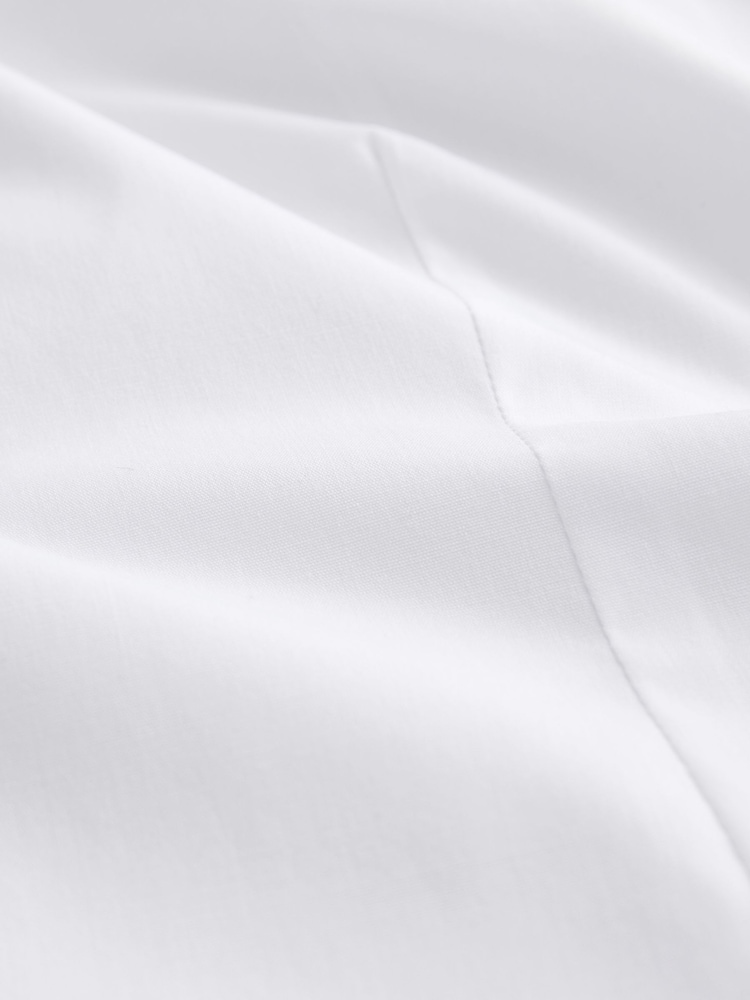 White Fitted Stretch Essential Long Sleeve Shirt - Image 10 of 10