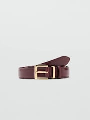 Mango Red Leather Belt - Image 1 of 3