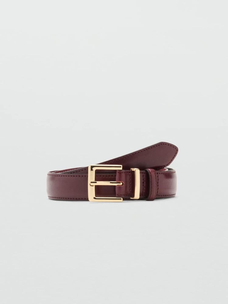 Mango Red Leather Belt - Image 1 of 3