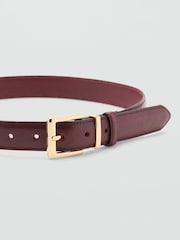 Mango Red Leather Belt - Image 2 of 3
