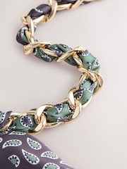 Berry Paisley Scarf Chain Belt - Image 5 of 6