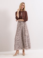 Phase Eight Brown Mimi Knit Cover-Up - Image 3 of 6