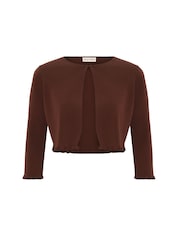 Phase Eight Brown Mimi Knit Cover-Up - Image 6 of 6