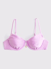 Abercrombie & Fitch Purple Starfish Balconette Underwire Bikini Top - Image 3 of 3