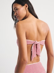 Abercrombie & Fitch Red Bandeau Swim Top - Image 3 of 6