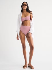 Abercrombie & Fitch Red Bandeau Swim Top - Image 5 of 6