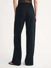 Черный - Льняные брюки с завышенной талией Abercrombie & Fitch Sloane - Изображение 4 6