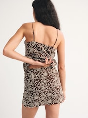 棕色 - Abercrombie & Fitch Embroidery Mini Skirt - 圖片 3/7