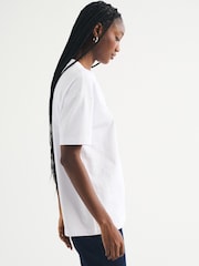 Abercrombie & Fitch White Sorrento Graphic Oversized T-Shirt - Image 3 of 6
