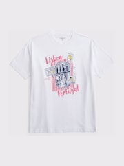 White Lisbon - Abercrombie & Fitch Graphic Oversized T-Shirt - Bild 1 von 1