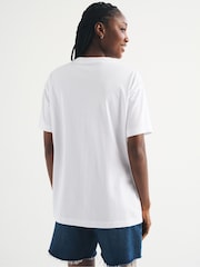 Abercrombie & Fitch White Lisbon Graphic Oversized T-Shirt - Image 6 of 7