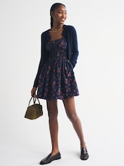 Abercrombie & Fitch Blue Strappy Smocked Waisted Mini Dress - Image 2 of 6