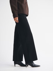 Crno - Abercrombie & Fitch High Rise široke farmerke - Slika 5 od 7