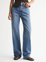 Svetlo Plavo - Abercrombie & Fitch High Rise 90's Relaxed Jeans - Slika 2 od 7