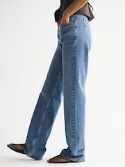 Svetlo Plavo - Abercrombie & Fitch High Rise 90's Relaxed Jeans - Slika 3 od 7