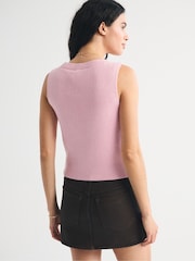 Abercrombie & Fitch Chunky Button Through Vest Top - Slika 2 od 7