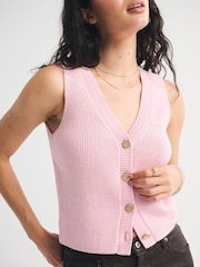 Abercrombie & Fitch Chunky Button Through Vest Top - Slika 5 od 7