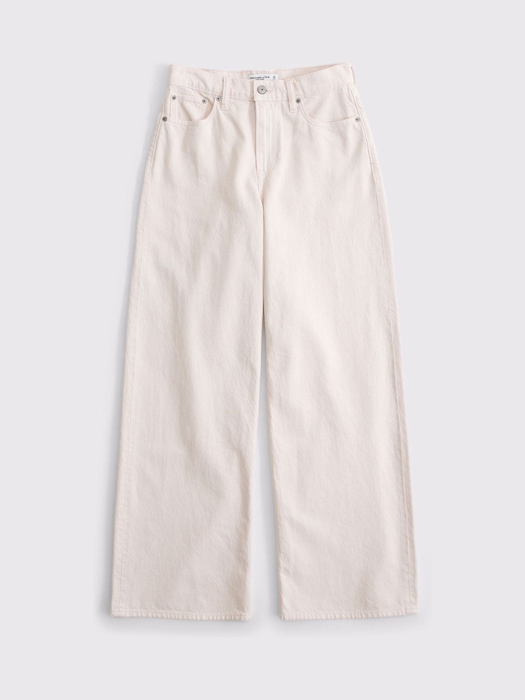 Rozo - Abercrombie & Fitch High Rise široke farmerke - Slika 7 od 7