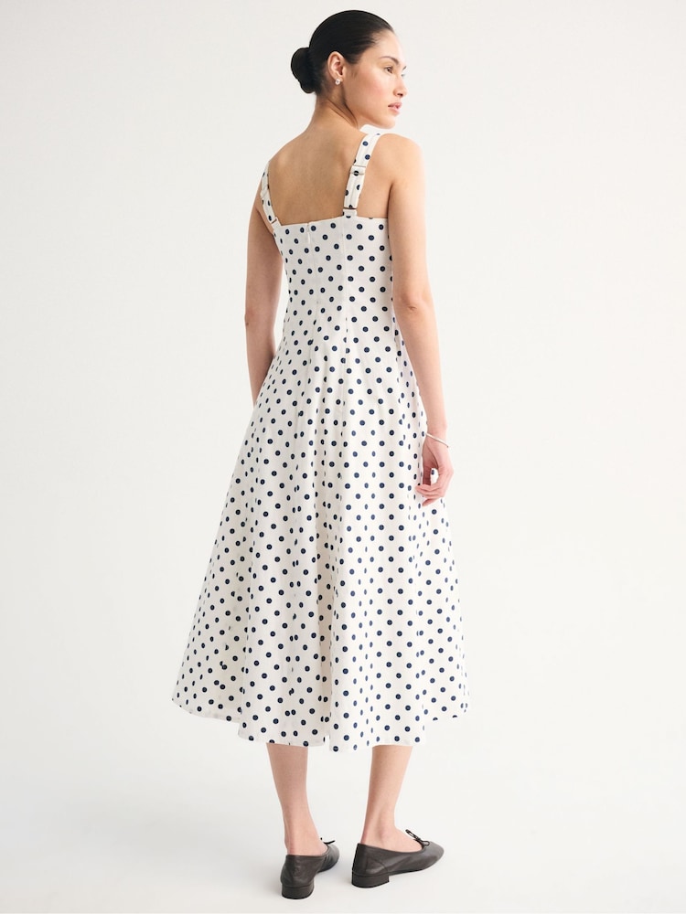 Weiß - Abercrombie & Fitch Mila Midi Dress - Bild 2 von 5