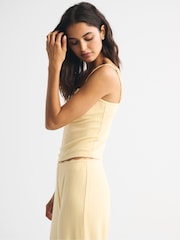 Abercrombie & Fitch Yellow Pointelle Sleep Cami - Image 3 of 7