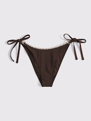 Abercrombie & Fitch Hüfthose mit niedrigem Bund und seitlicher Bindung - Bild 5 von 5