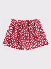 Abercrombie & Fitch Red Cotton Poplin Pyjama Shorts - Image 8 of 8
