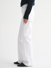 Abercrombie & Fitch White High Rise 90's Relaxed Jeans - Image 3 of 7