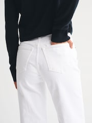 Abercrombie & Fitch White High Rise 90's Relaxed Jeans - Image 5 of 7