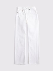 Abercrombie & Fitch White High Rise 90's Relaxed Jeans - Image 7 of 7