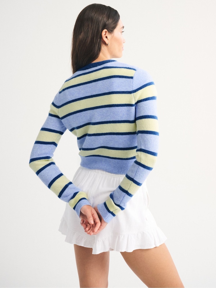 Abercrombie & Fitch Langärmelige Strickjacke mit Rundhalsausschnitt und Perlenknöpfen - Bild 2 von 6