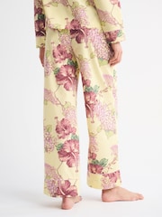 צהוב בהיר - Abercrombie & Fitch Pointelle Sleep Trousers - תמונה 3 מתוך 6