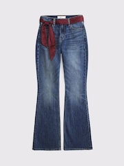 Τζιν Abercrombie & Fitch με ψηλόμεσο κασκόλ και ζώνη - Εικόνα 8 του 8