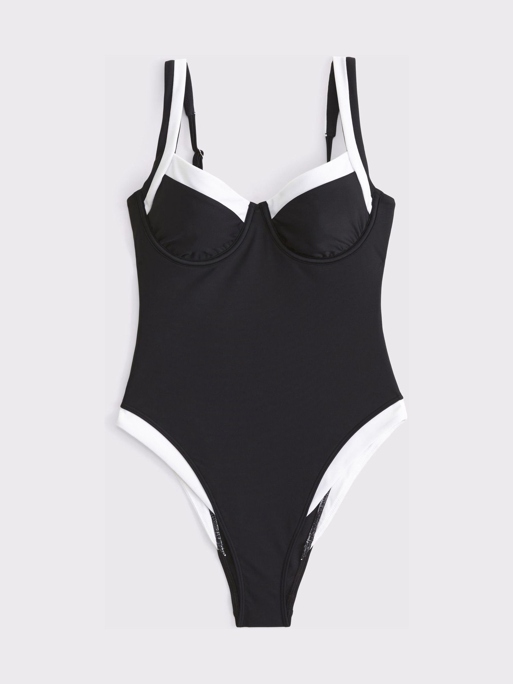 Buy Abercrombie & Fitch Black Underwire One-Piece Swimsuit from