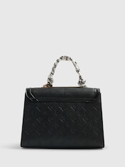 River Island Black Embossed Charm Tote Bag - Image 3 of 5