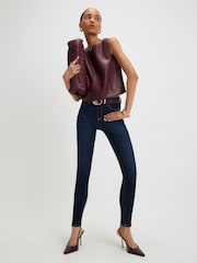 River Island Red Faux Leather Sleeveless Shell Top - Image 1 of 4