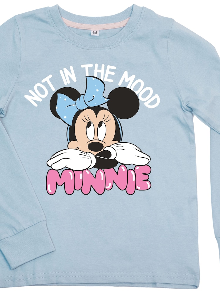 Brands In Blue Disney Minnie Mouse Not In The Mood Pyjamas - Image 2 of 5 Brands In Blue Disney Minnie Mouse Not In The Mood Pyjamas - Image 2 of 5