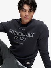 SUPERDRY Blue 1954 Company Relaxed Sweatshirt - Image 4 of 8