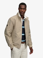 Cream - Superdry Campus polsterēta Harrington jaka - Attēls 3 no 8