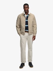Cream - Superdry Campus polsterēta Harrington jaka - Attēls 5 no 8