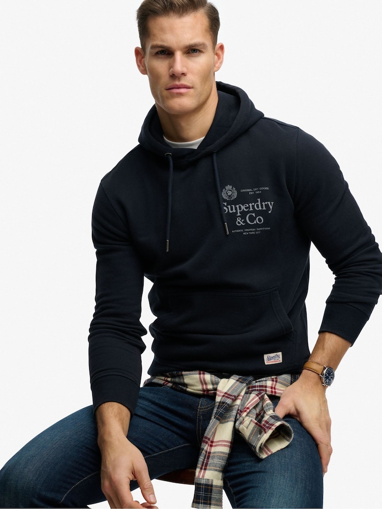 Superdry קפוצ'ון בגזרה נינוחה, דגם Company 1954 - תמונה 1 מתוך 7