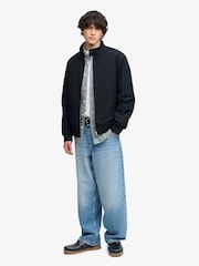 Tumši zils - Superdry Campus polsterēta Harrington jaka - Attēls 3 no 7