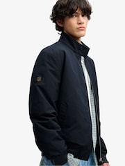 Tumši zils - Superdry Campus polsterēta Harrington jaka - Attēls 4 no 7