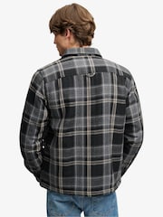 Negro - Sobrecamisa Miller con forro Borreguito de Superdry - Imagen 3 de 7