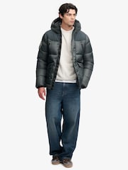 Superdry Green City Baffle Parka - Image 2 of 9
