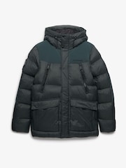 Superdry Green City Baffle Parka - Image 8 of 9