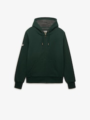 Superdry Green Borg Lined Zip Hoodie - Image 5 of 7