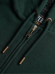 Superdry Green Borg Lined Zip Hoodie - Image 7 of 7