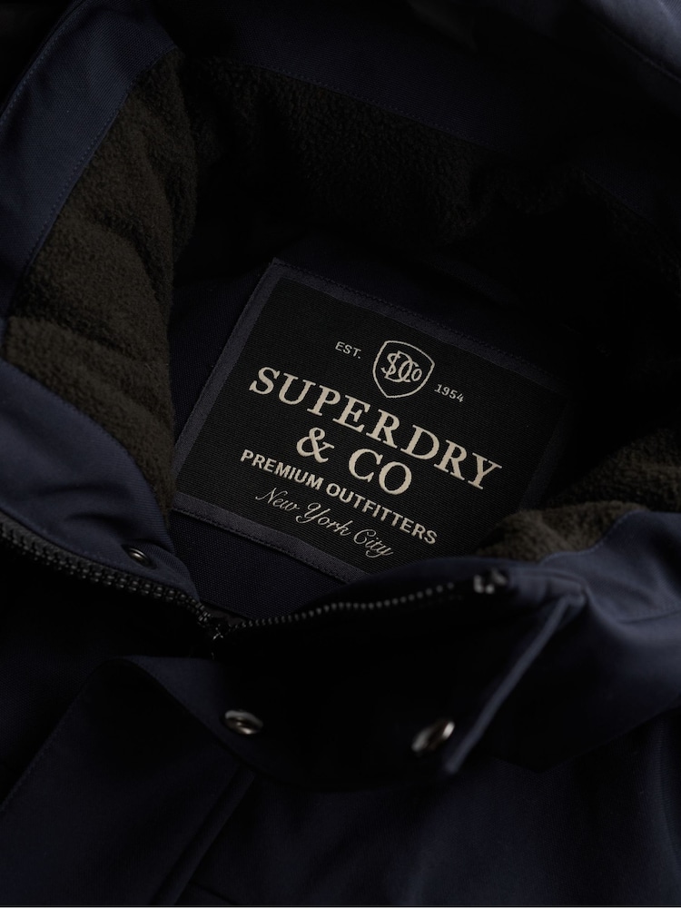 أزرق - Superdry City Parka Coats - صورة 2 من 2
